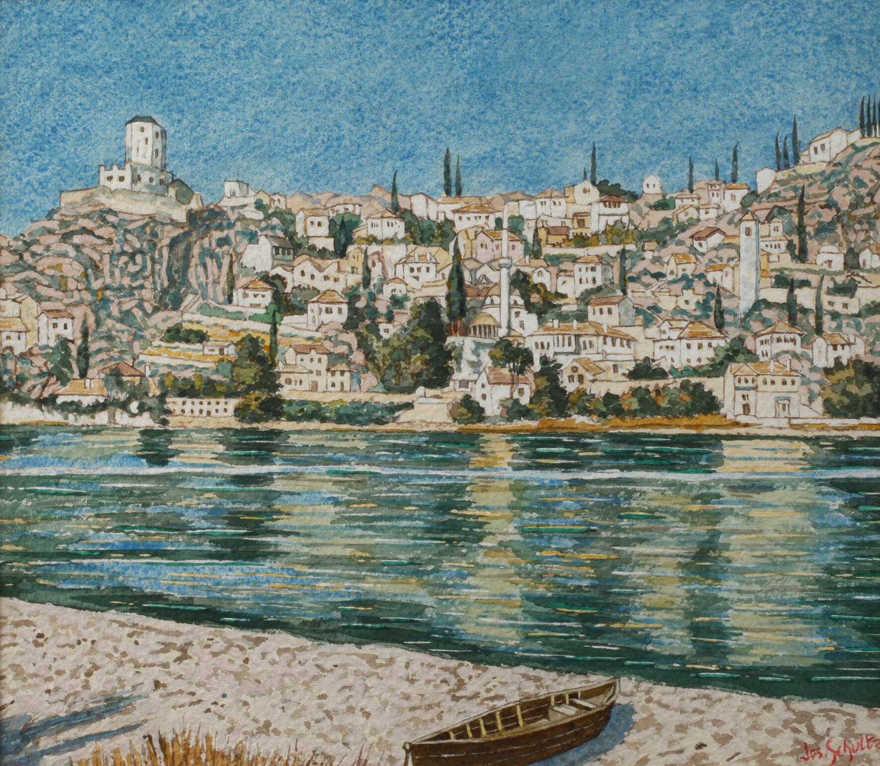 Josef Schultz, "Ansicht von Pocitely"