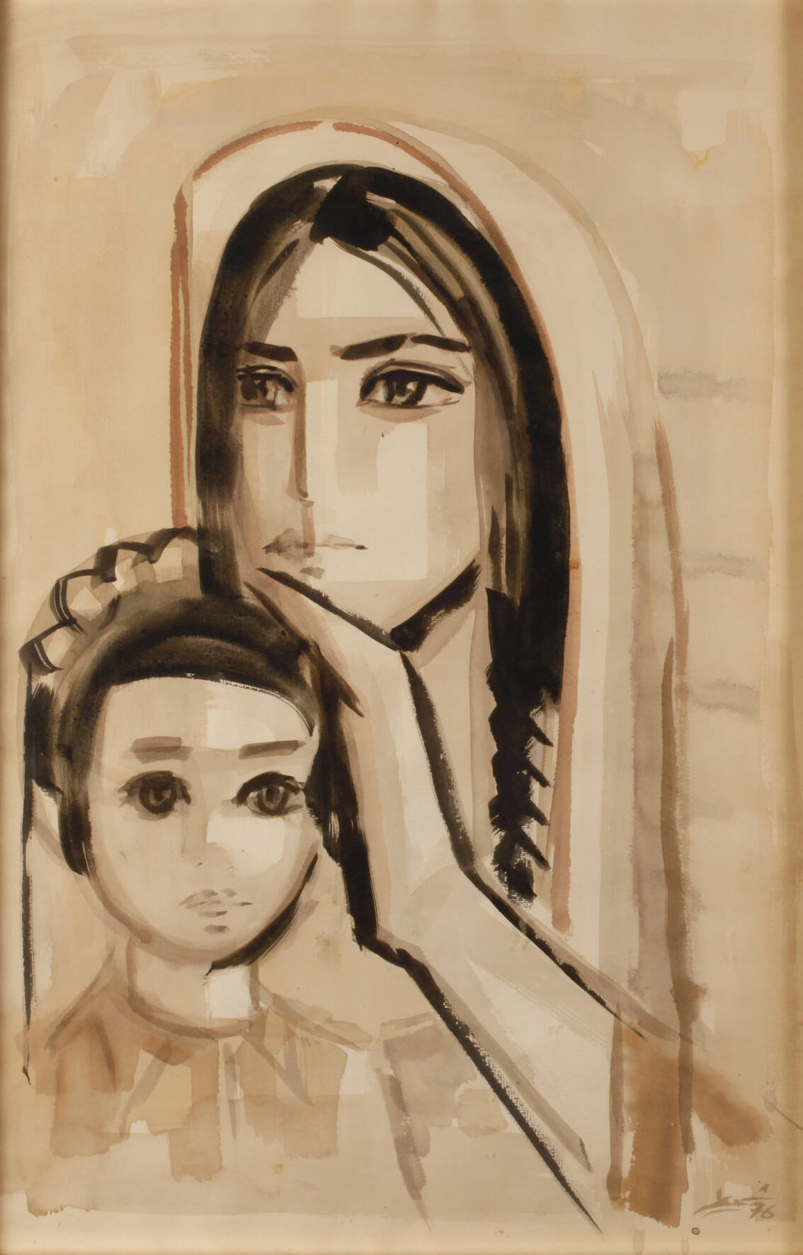 Ismail Shammout, Mutter und Tochter