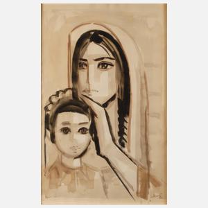 Ismail Shammout, Mutter und Tochter