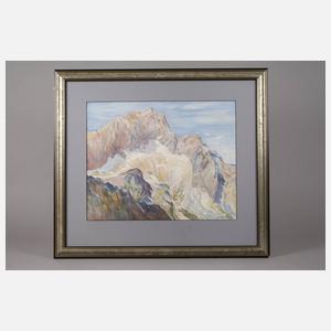 Josef Windisch, "Zugspitze vom Höllentor"