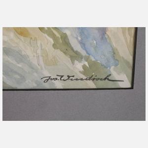 Josef Windisch, "Zugspitze vom Höllentor"