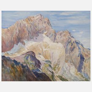 Josef Windisch, "Zugspitze vom Höllentor"