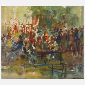 Münchner Biergartenszene