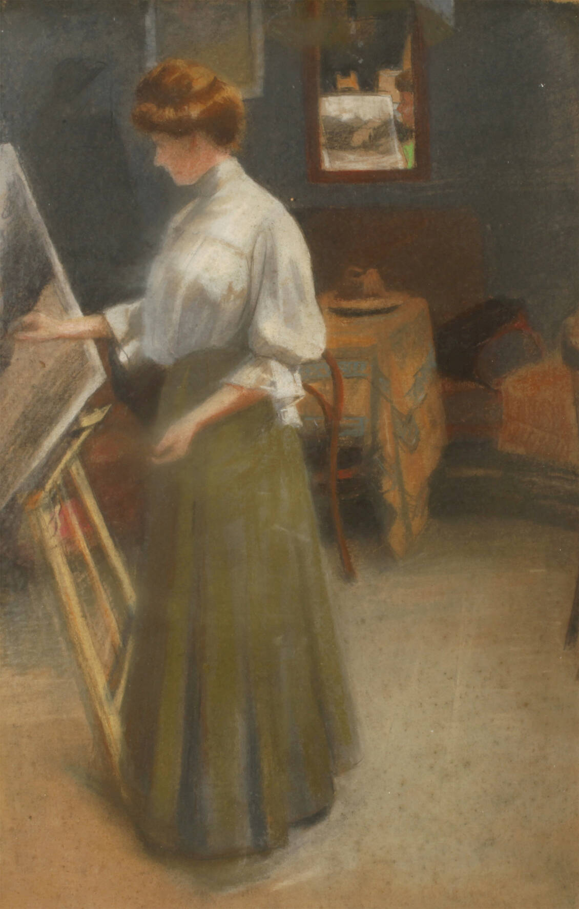 Künstlerin im Atelier