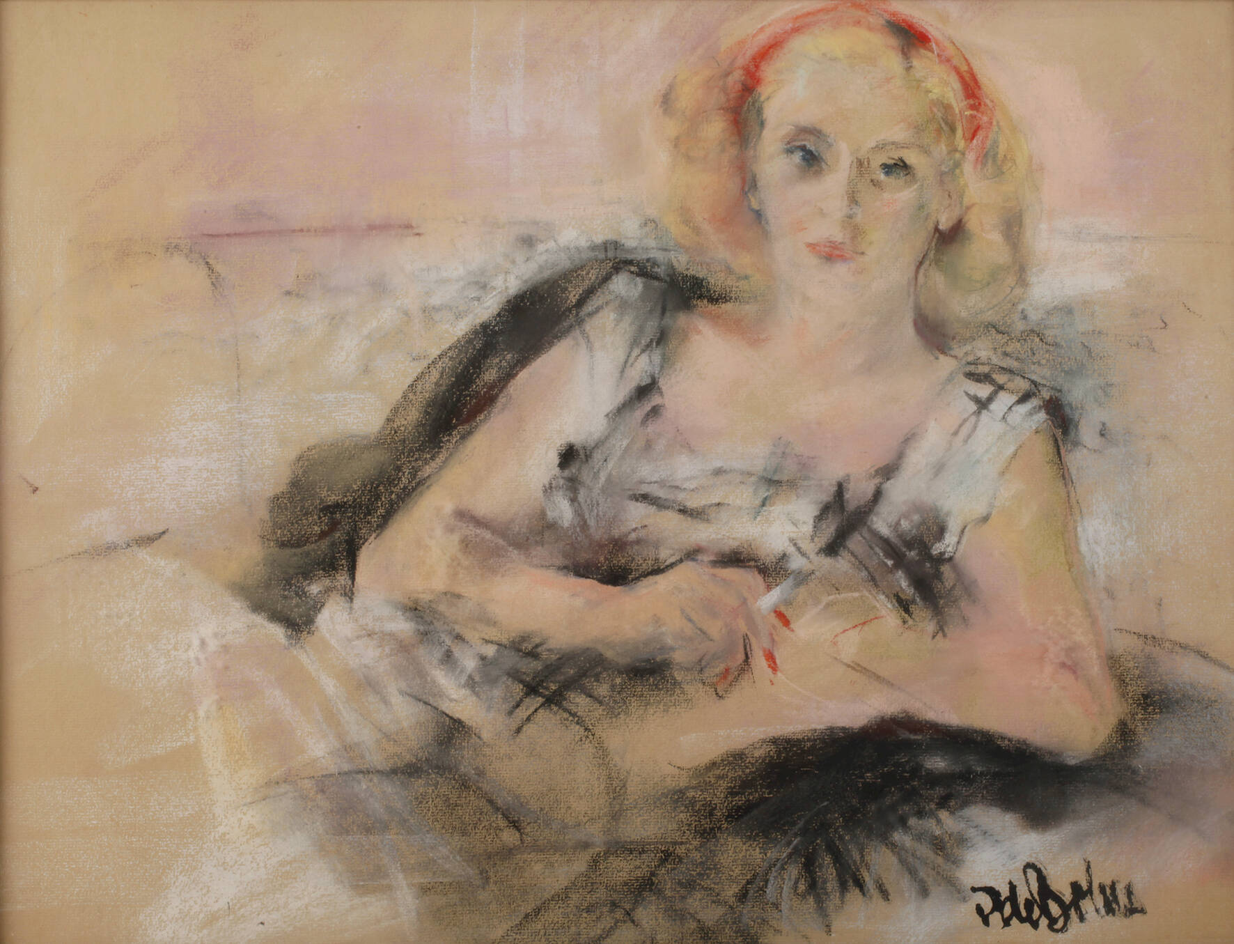 Portrait einer rauchenden Frau