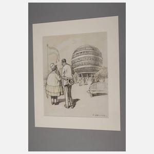 August Roeseler, am Kugelhaus...