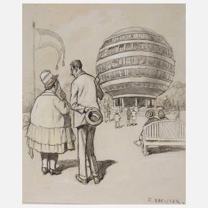 August Roeseler, am Kugelhaus...