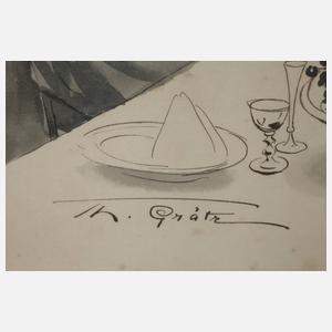 Theodor Grätz, Zeichnung