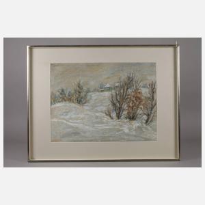 Albert Schwarz, Winter im Erzgebirge