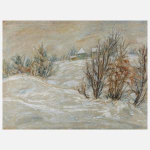 Albert Schwarz, Winter im Erzgebirge