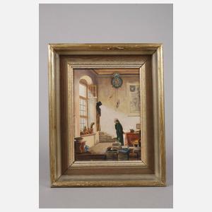 Paul Bachmann, "Der Kaktusliebhaber" nach Spitzweg