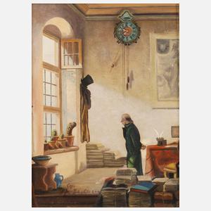 Paul Bachmann, "Der Kaktusliebhaber" nach Spitzweg