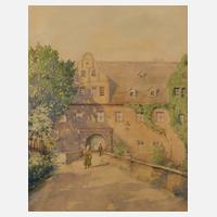 E. Günther, "Schlosseingang Glauchau"111