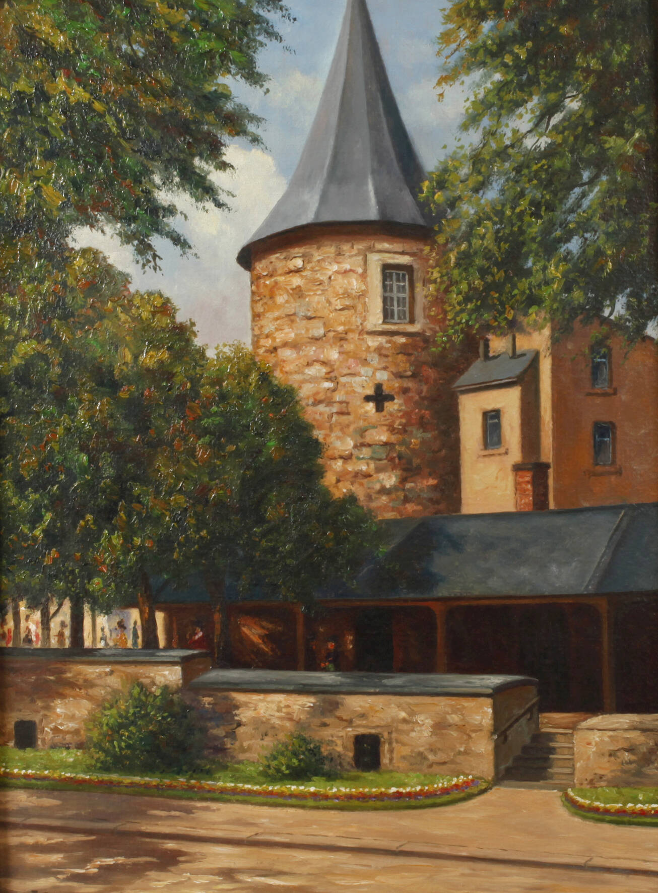 Johannes Hegner, Plauenansicht mit Nonnenturm