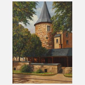 Johannes Hegner, Plauenansicht mit Nonnenturm