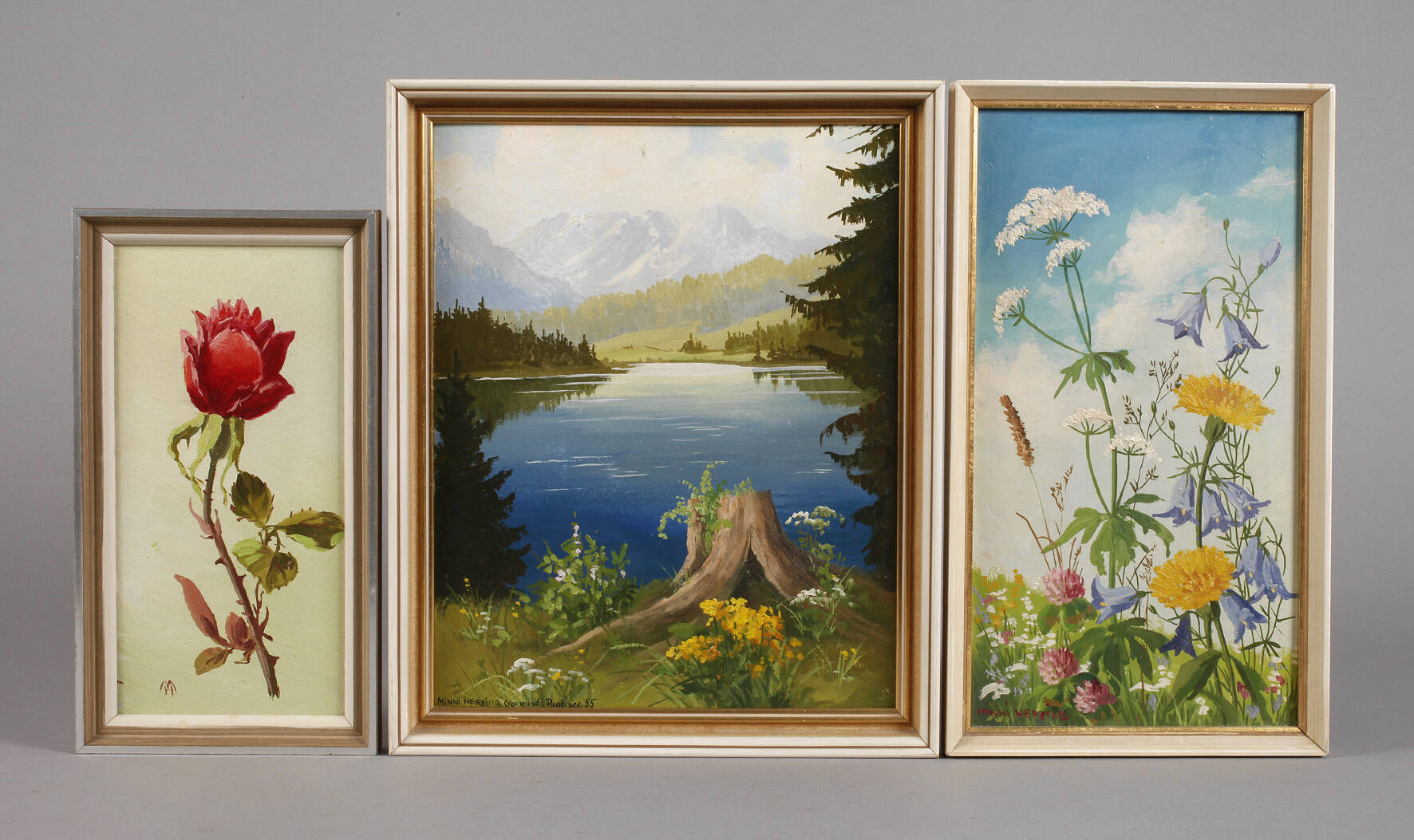 Minni Herzing, Drei Ölgemälde