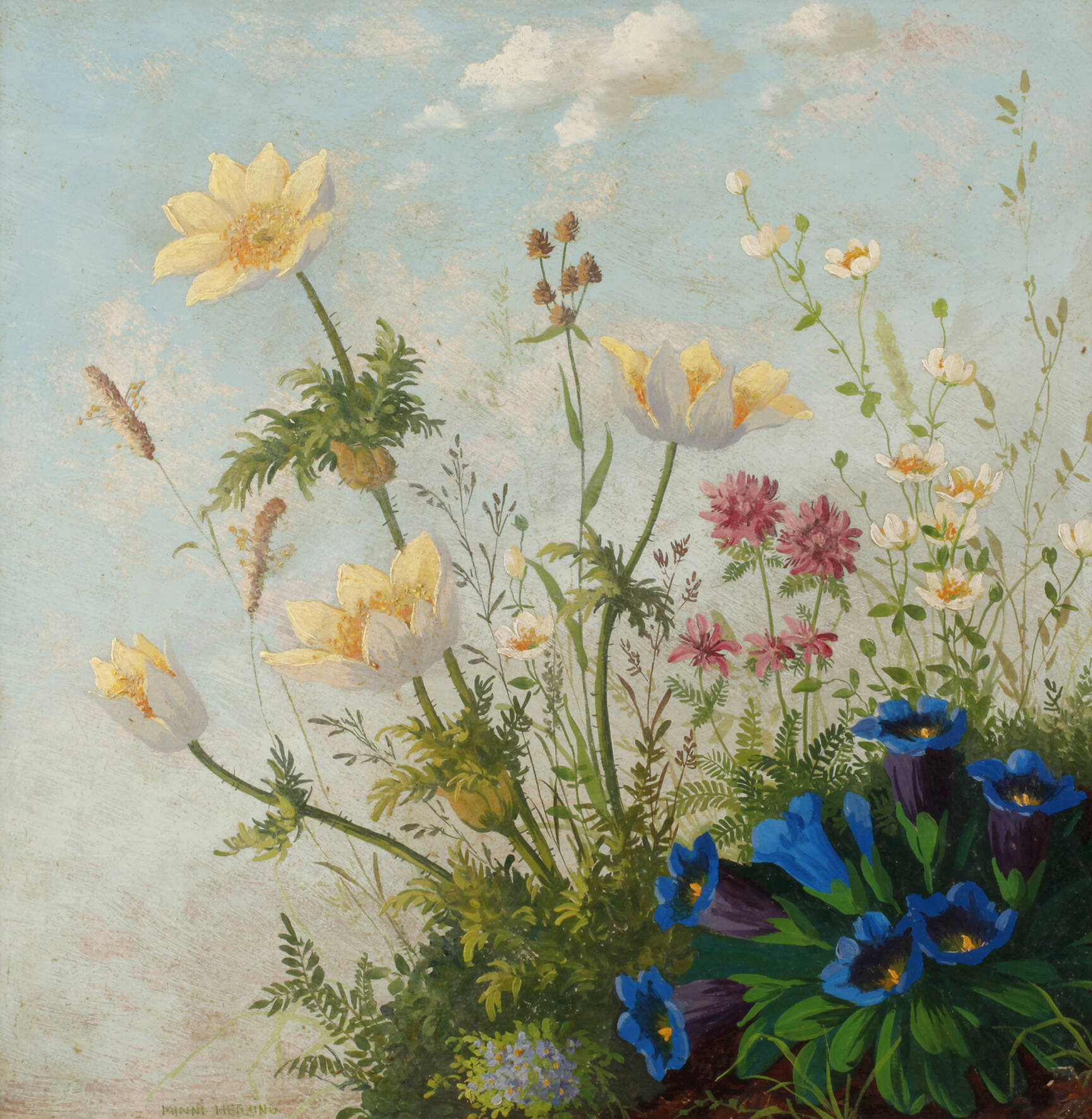 Minni Herzing, Wiesenblumenstillleben