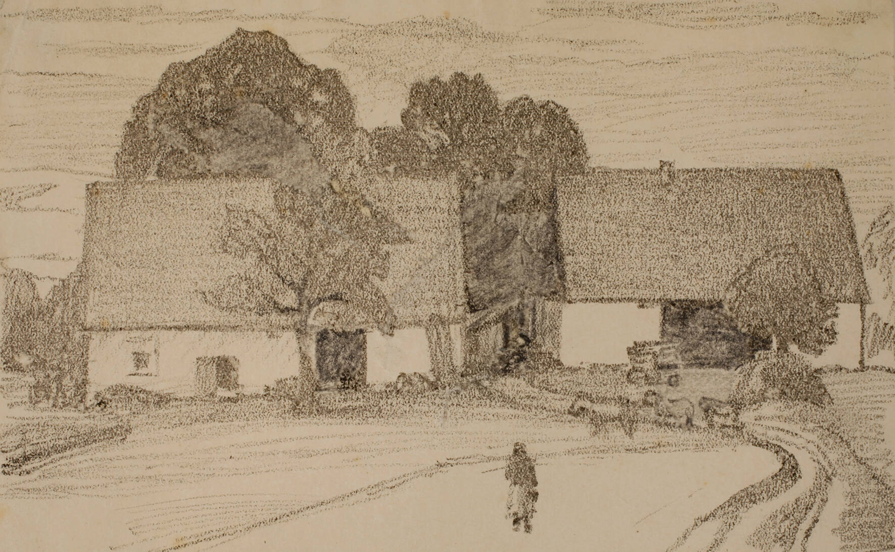 Prof. Ludwig von Hofmann attr., Gehöft