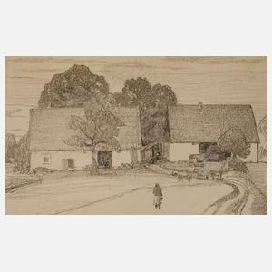 Prof. Ludwig von Hofmann attr., Gehöft