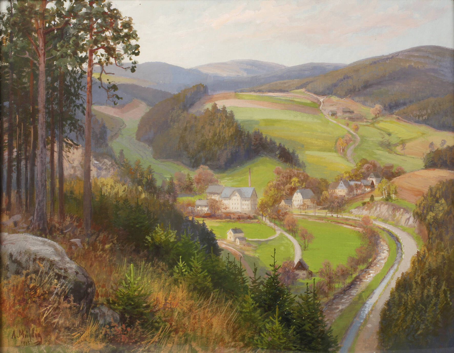 Albert Mühlig, Im Erzgebirge