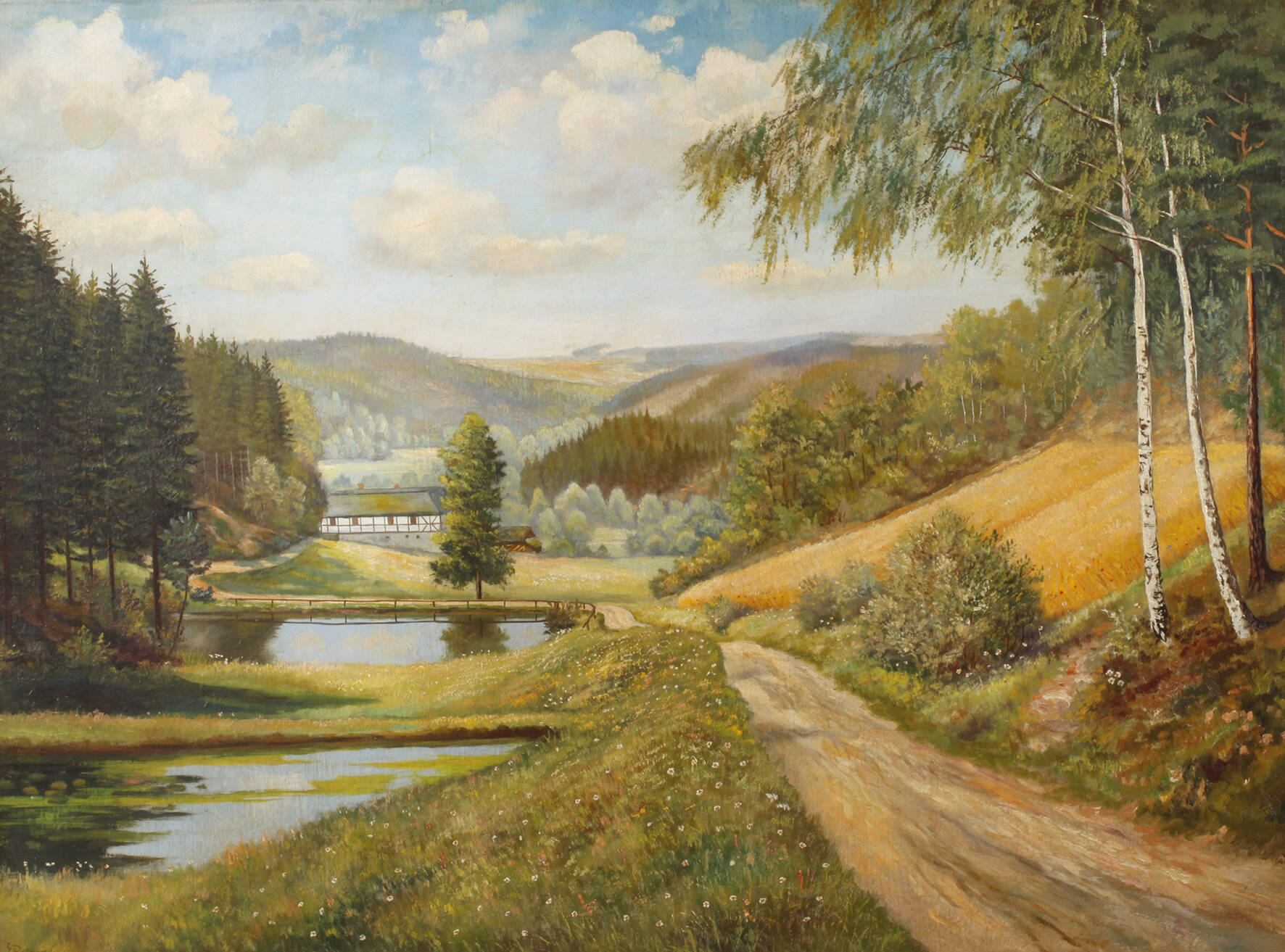 Erich Rother, Vogtländische Sommerlandschaft