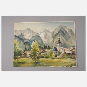 Adolf Sachs, Dorf im Gebirge