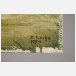 Adolf Sachs, Dorf im Gebirge