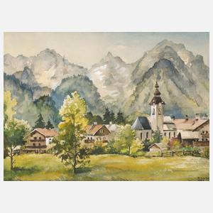 Adolf Sachs, Dorf im Gebirge
