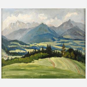 Adolf Sachs, Sommerliche Gebirgslandschaft