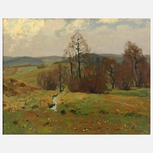 Richard Sachs, Sommerlandschaft mit Bach