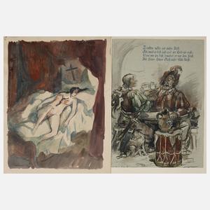 Otto Schubert, Paar Illustrationen