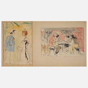 Elsa Sturm-Lindner, Paar Zeichnungen