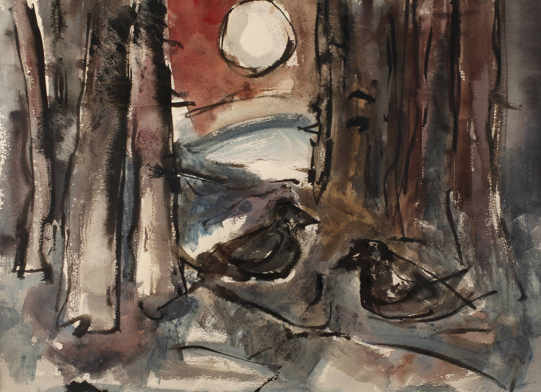 Heinz Tetzner, Vögel im Wald