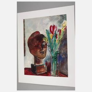 Heinz Tetzner, Tulpen mit Büste
