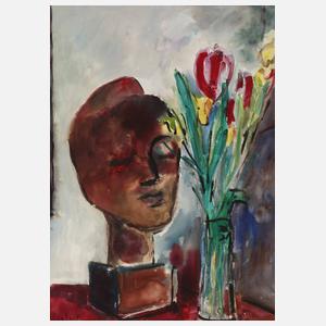 Heinz Tetzner, Tulpen mit Büste