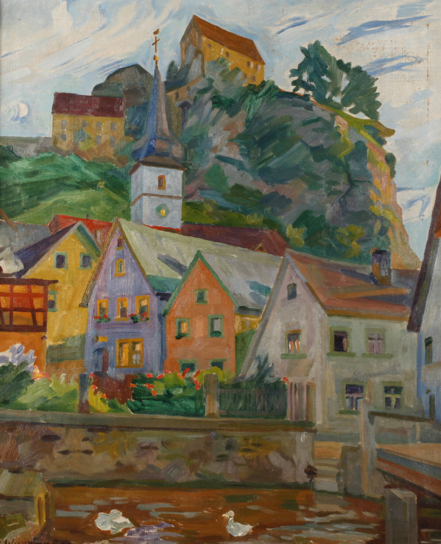 Gustav Wustmann, Blick zur Burg Pottenstein