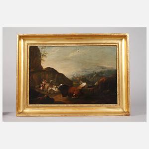 Johann Heinrich Roos, Zwei Hirtenlandschaften