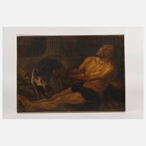 Barocker betender Männerakt