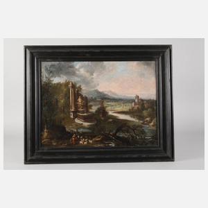 Italienisches Landschaftscapriccio 17. Jh.