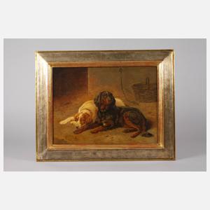Carl Friedrich Deiker, Zwei Jagdhunde