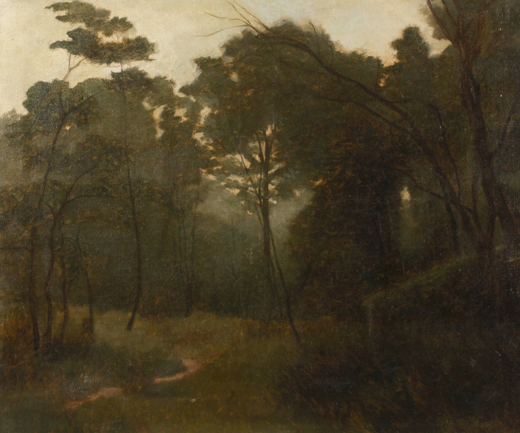 Lucien Frank (attr.), melancholische Landschaft