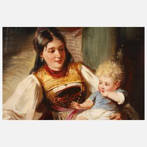 J. Gaiser, Mutter mit Kind