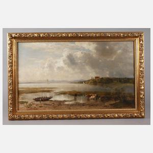 Ludwig Gebhardt, Rinder am Seeufer