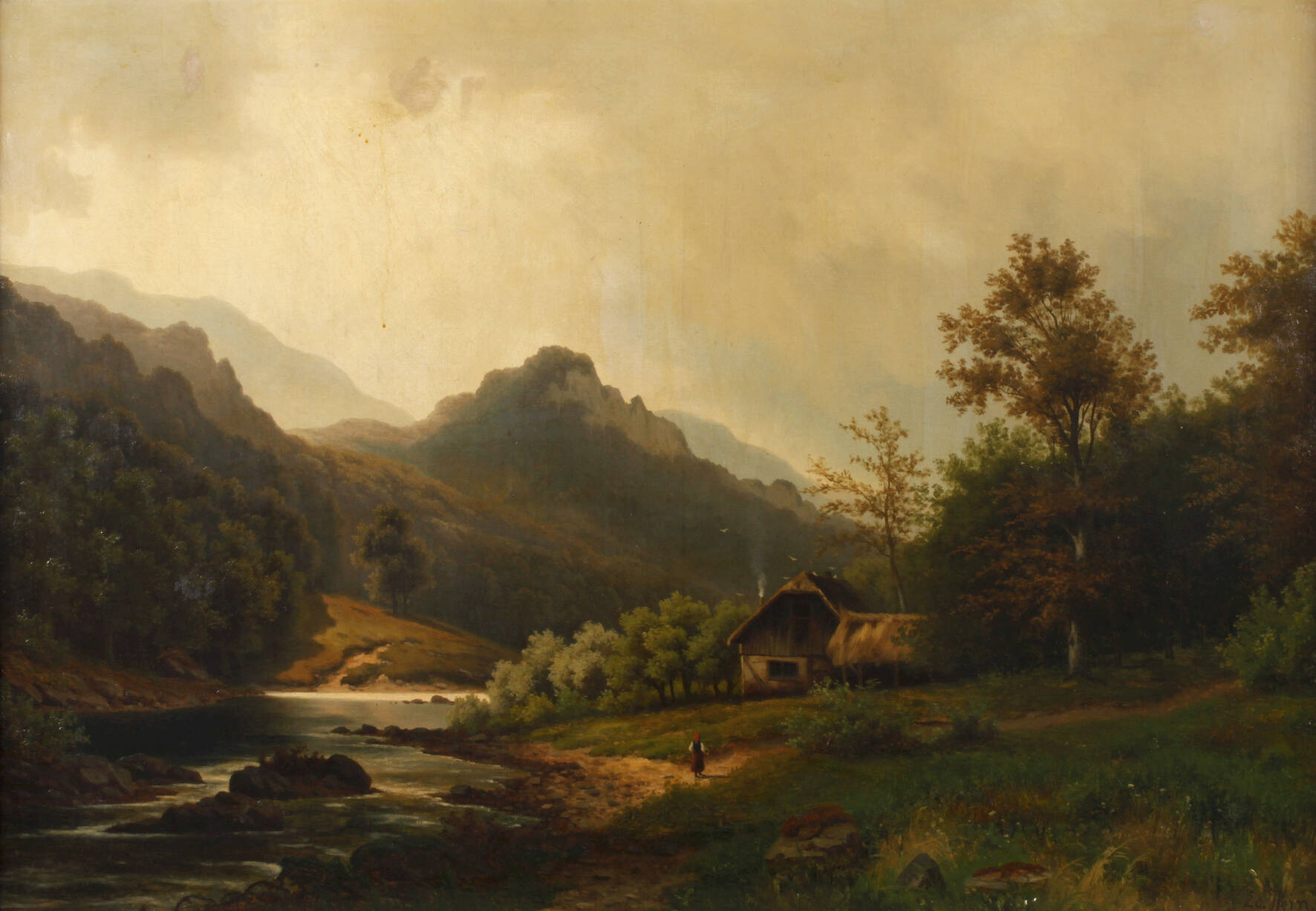 Eduard Hein d. Jüngere, Romantische Flusslandschaft