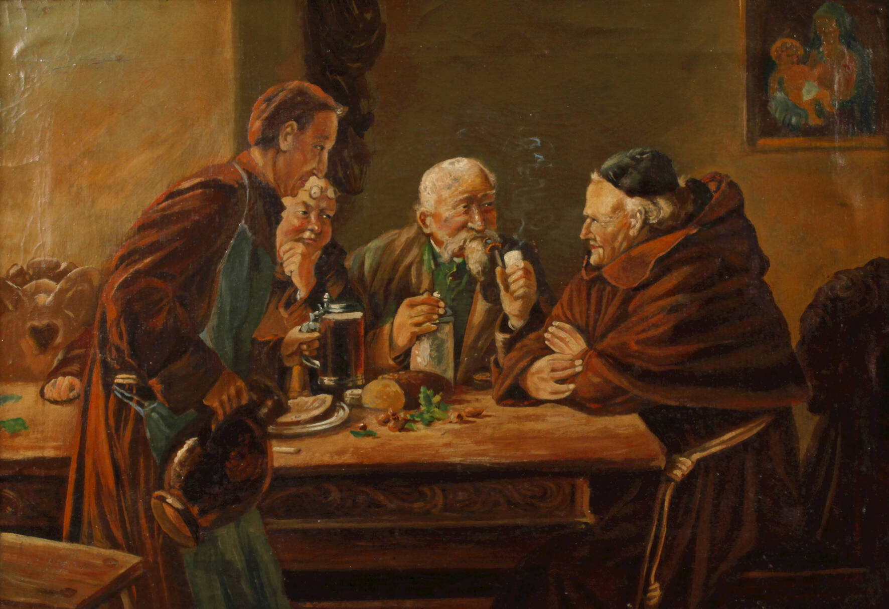 Th. Heyde, Zu Besuch im Kloster