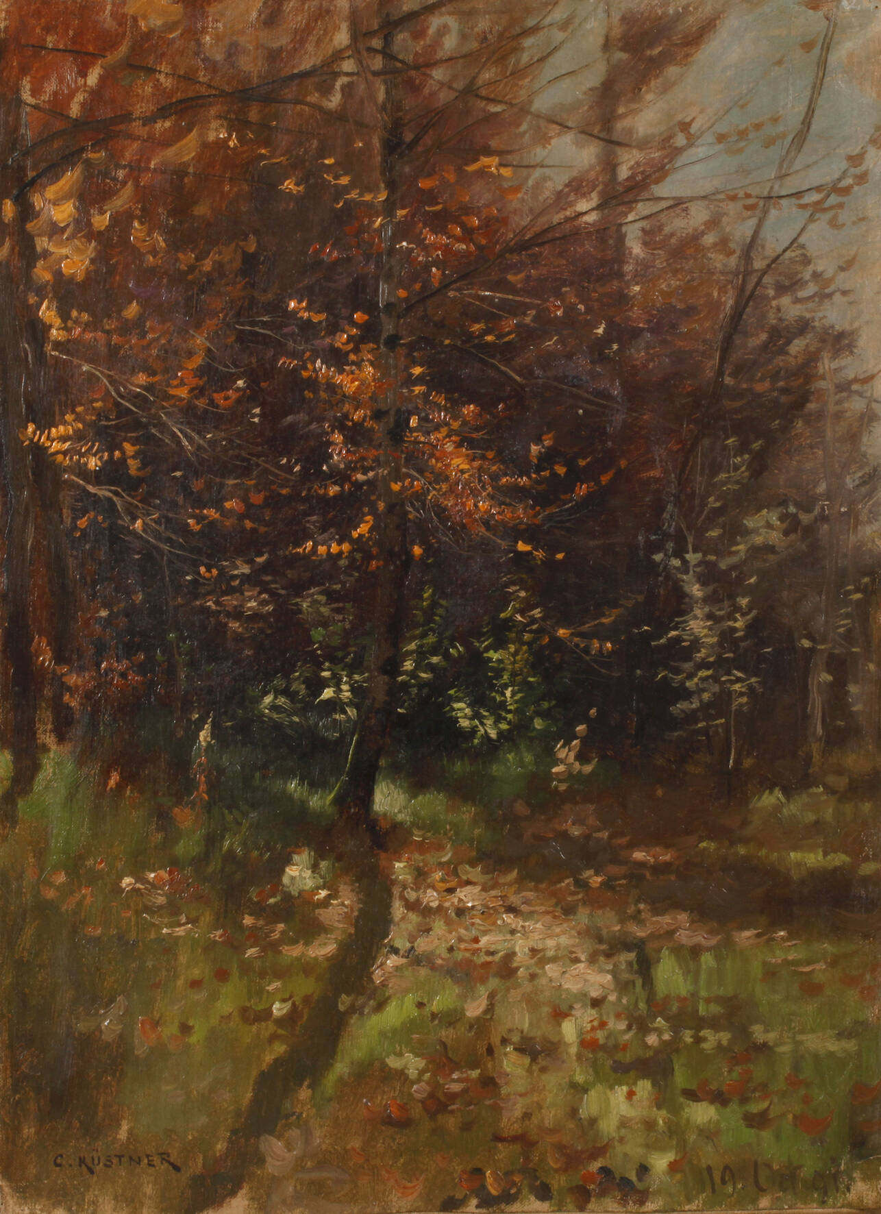 Prof. Carl Küstner, Herbstwald