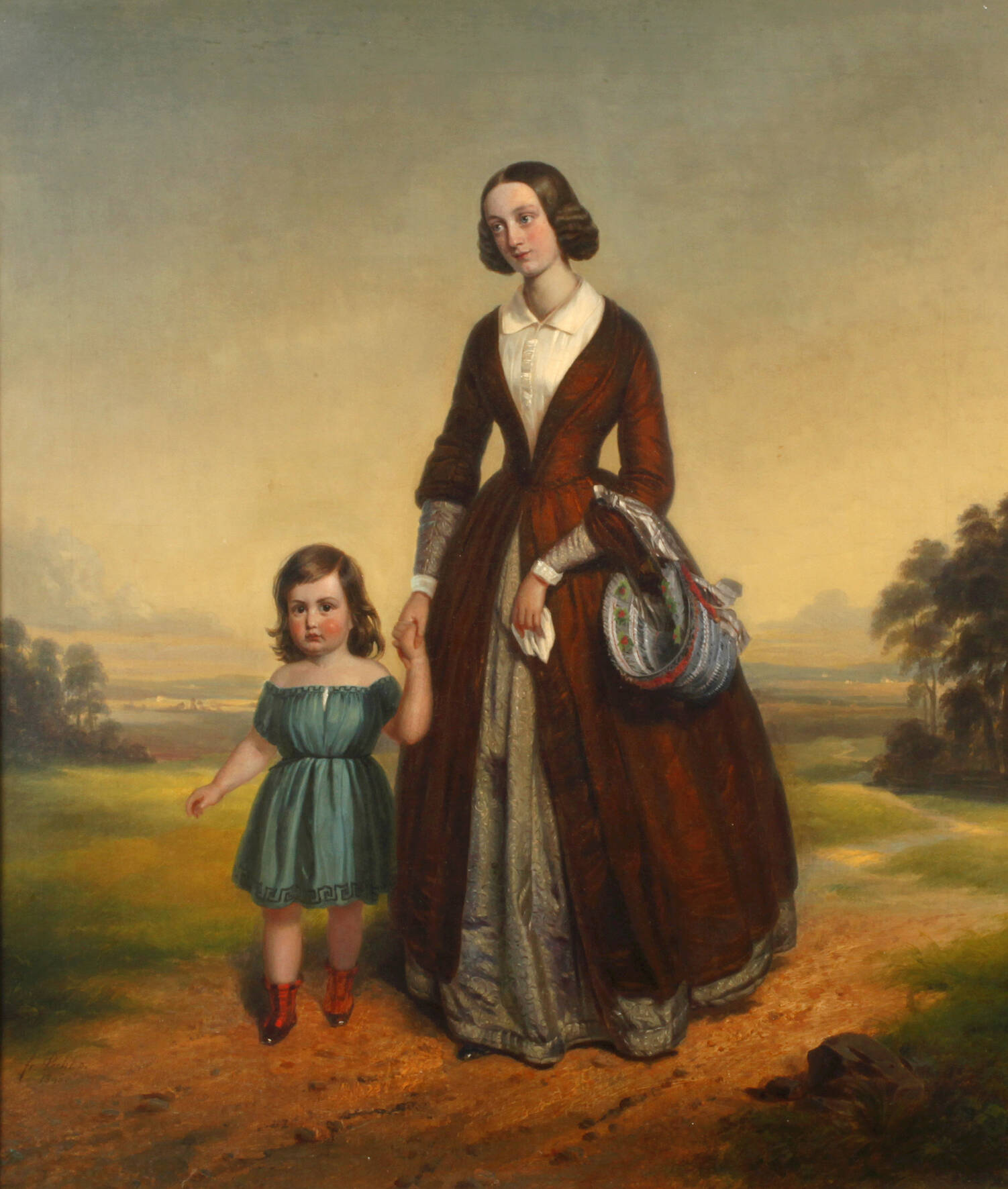 Friedrich Pecht, Mutter mit Kind