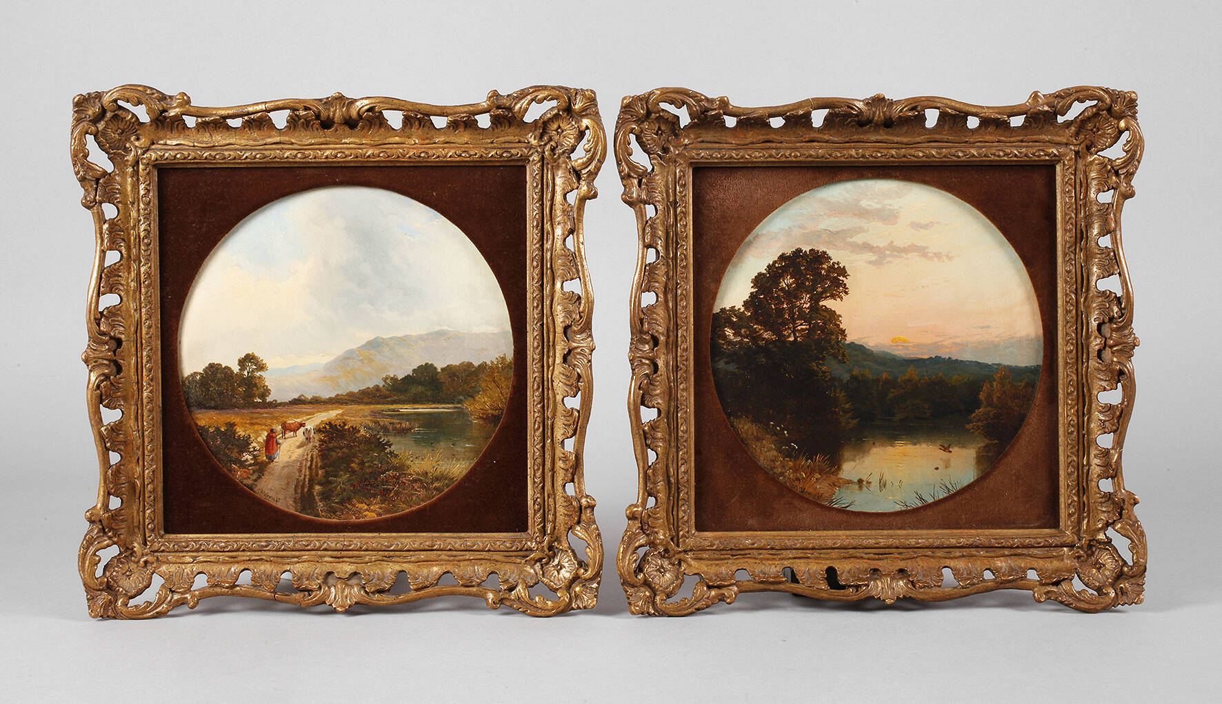 Charles Pettafor, Paar Landschaftsgemälde