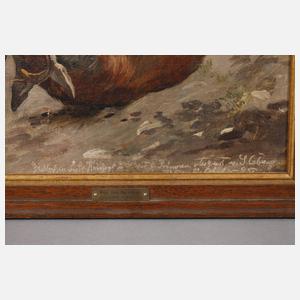 Prof. Otto Recknagel, attr., Stürzender Hirsch