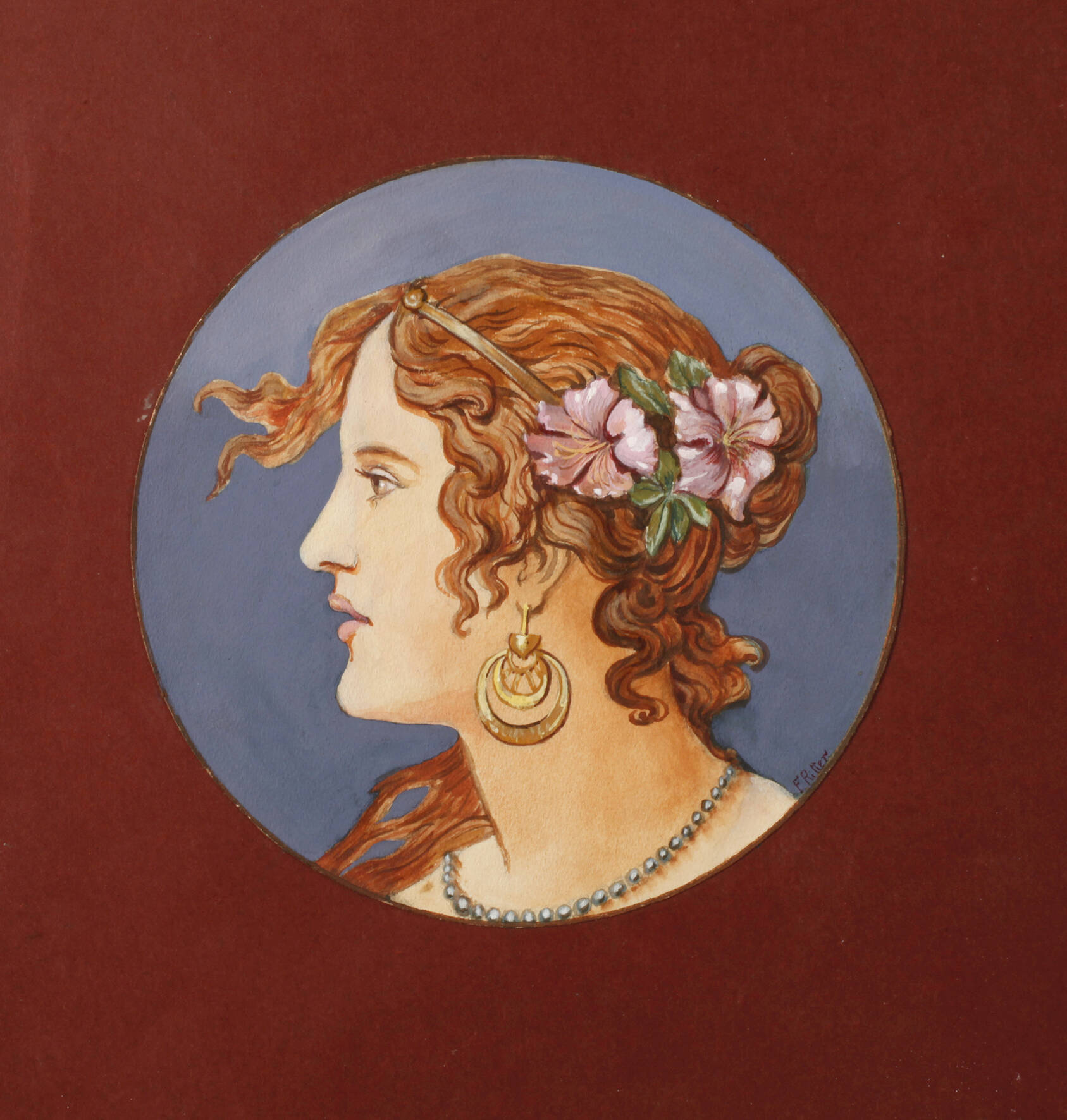 F. Ritter, Damenportrait